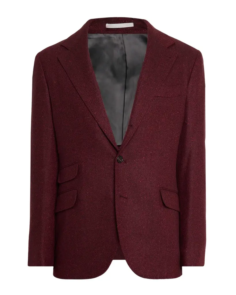 Brunello Cucinelli Men's Wool-Cashmere Tonal Chevron Sport Coat | Image 1 Brunello Cucinelli Men's Wool-Cashmere Tonal Chevron Sport Coat | Image 1