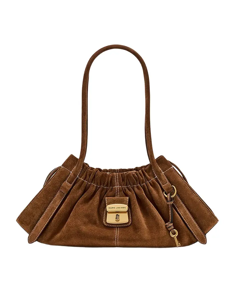 Marc Jacobs The Suede Cristina Satchel Shoulder Bag | Image 1 Marc Jacobs The Suede Cristina Satchel Shoulder Bag | Image 1