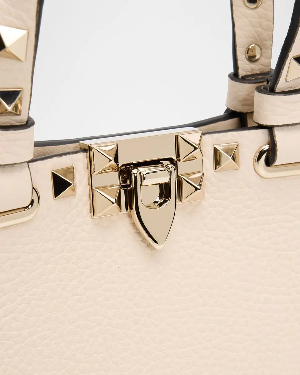 Valentino Garavani Rockstud Mini Grainy Calfskin Shopping Bag | Thumbnail 5