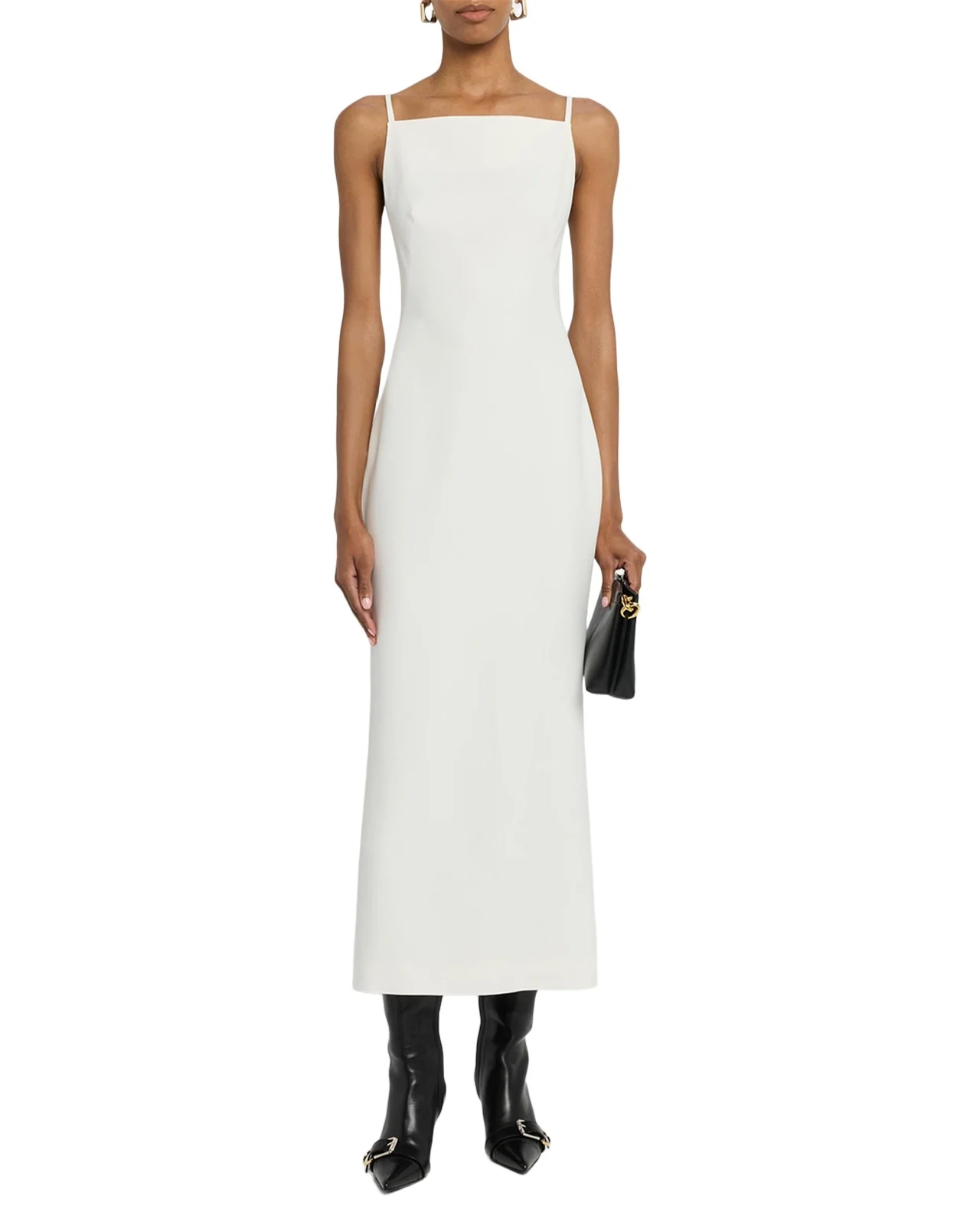 Square Neckline Sleeveless Long Dress Square Neckline Sleeveless Long Dress