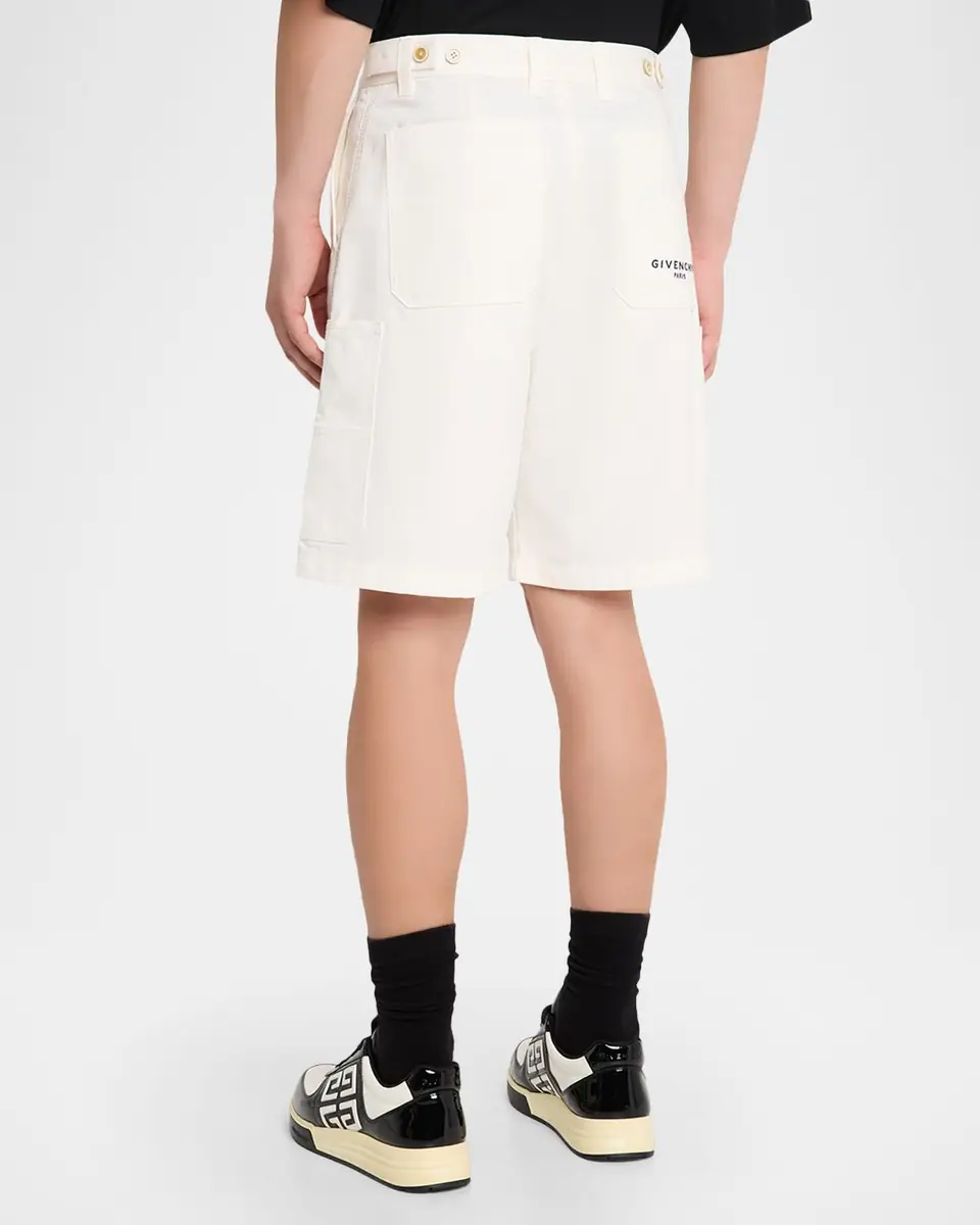 Givenchy Men's Denim Relaxed-Fit Carpenter Shorts | Thumbnail 2 Givenchy Men's Denim Relaxed-Fit Carpenter Shorts | Thumbnail 2