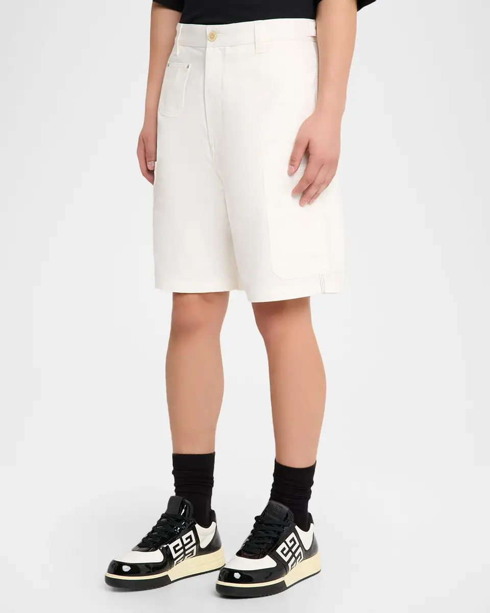 Givenchy Men's Denim Relaxed-Fit Carpenter Shorts | Thumbnail 3 Givenchy Men's Denim Relaxed-Fit Carpenter Shorts | Thumbnail 3