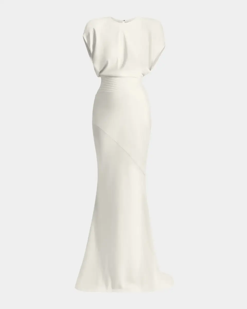 ZHIVAGO Bond Draped Stretch Satin Mermaid Gown | Thumbnail 2 ZHIVAGO Bond Draped Stretch Satin Mermaid Gown | Thumbnail 2