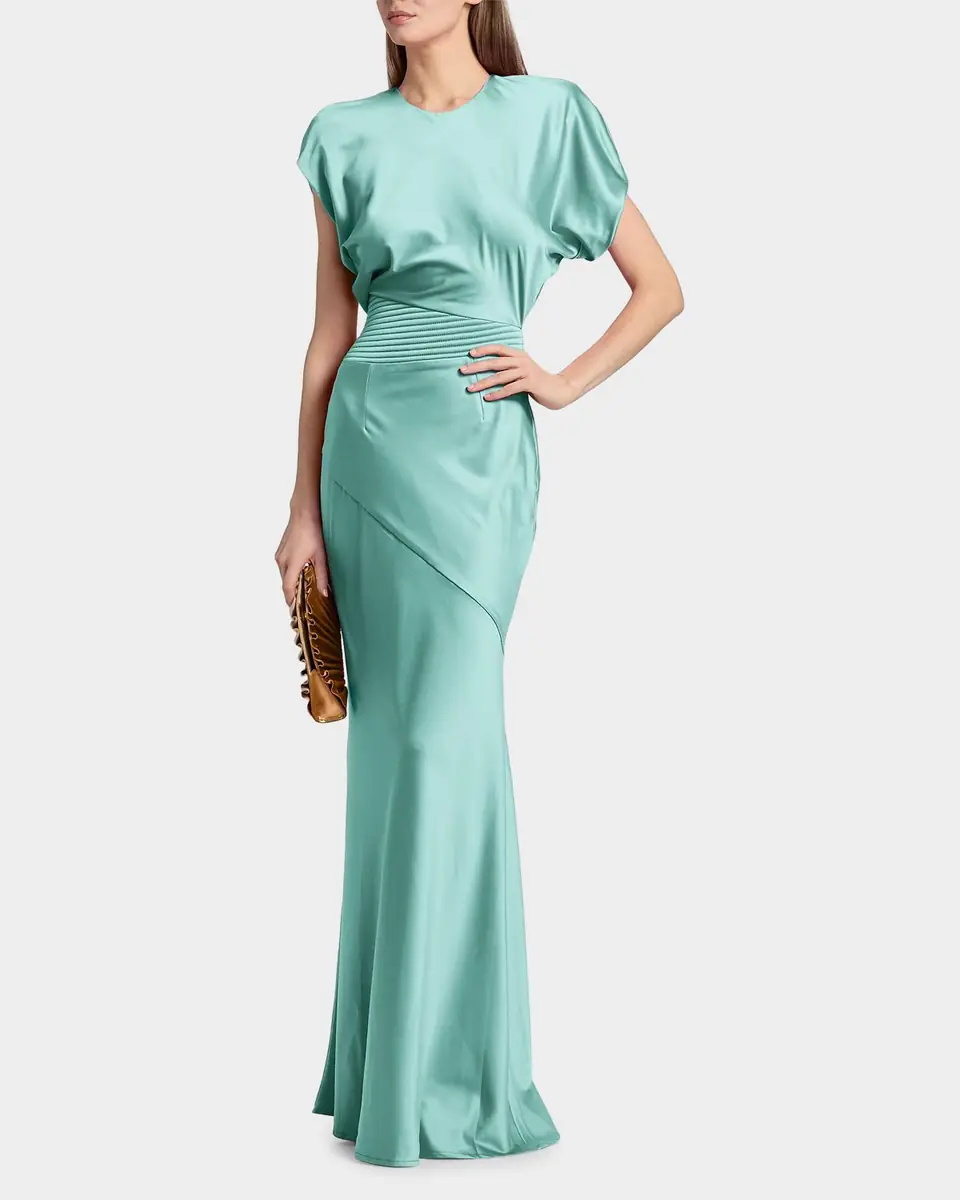 ZHIVAGO Bond Draped Stretch Satin Mermaid Gown | Thumbnail 9 ZHIVAGO Bond Draped Stretch Satin Mermaid Gown | Thumbnail 9