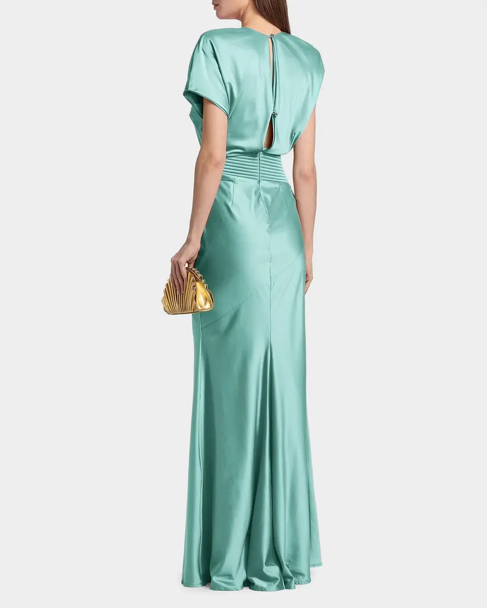 ZHIVAGO Bond Draped Stretch Satin Mermaid Gown | Thumbnail 10 ZHIVAGO Bond Draped Stretch Satin Mermaid Gown | Thumbnail 10