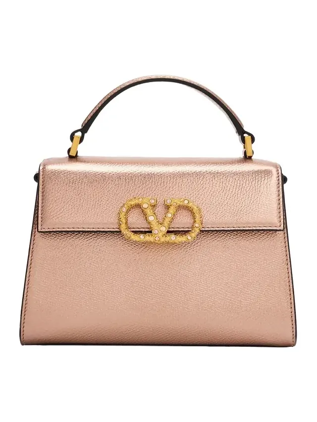 VSLING Mini Laminated Leather Top-Handle Bag VSLING Mini Laminated Leather Top-Handle Bag