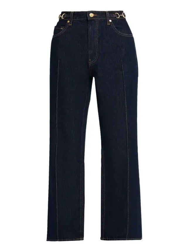 The Agatha Straight-Leg Pintuck Jeans The Agatha Straight-Leg Pintuck Jeans
