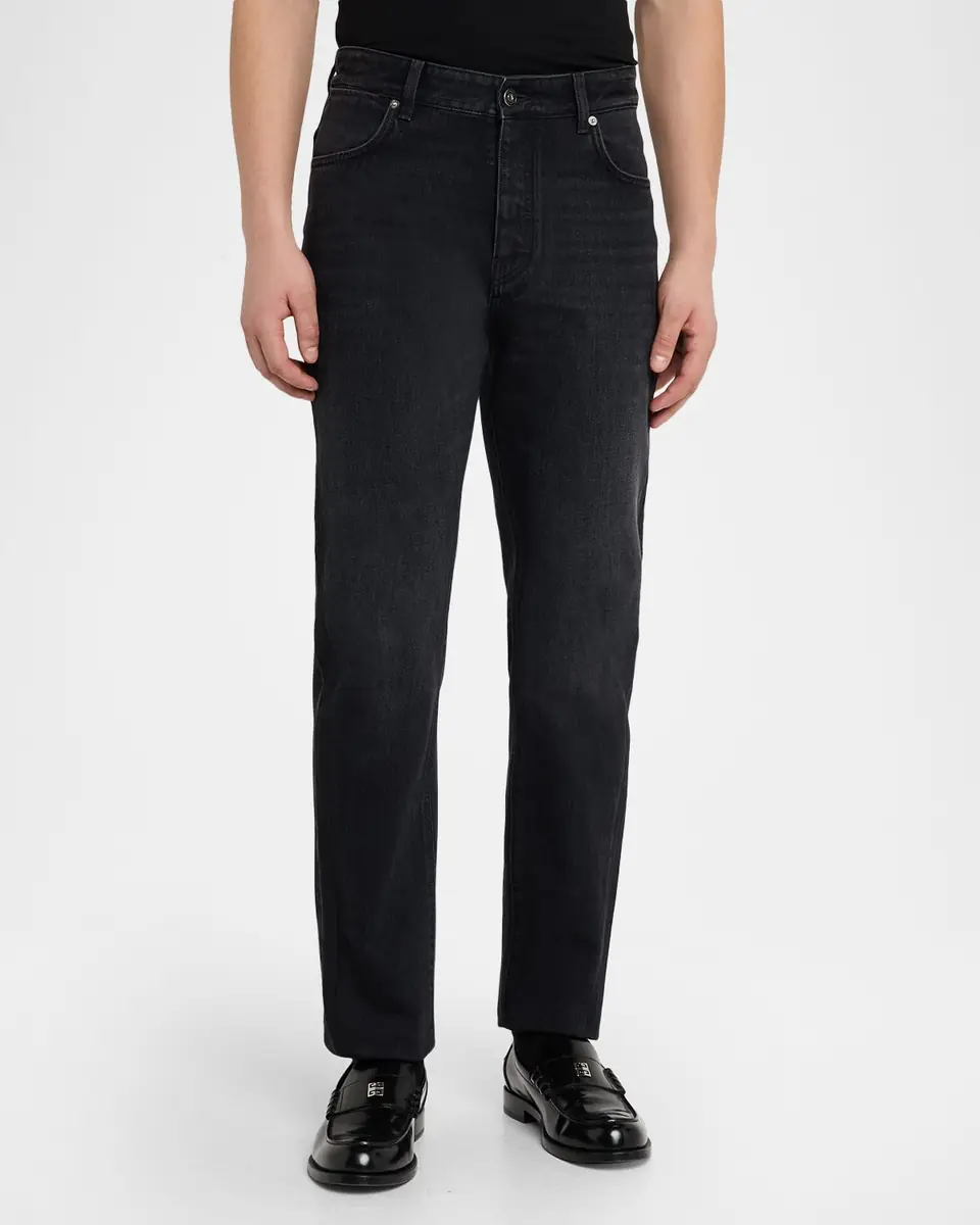 Givenchy Men's Straight-Fit Black Denim Jeans | Thumbnail 3
