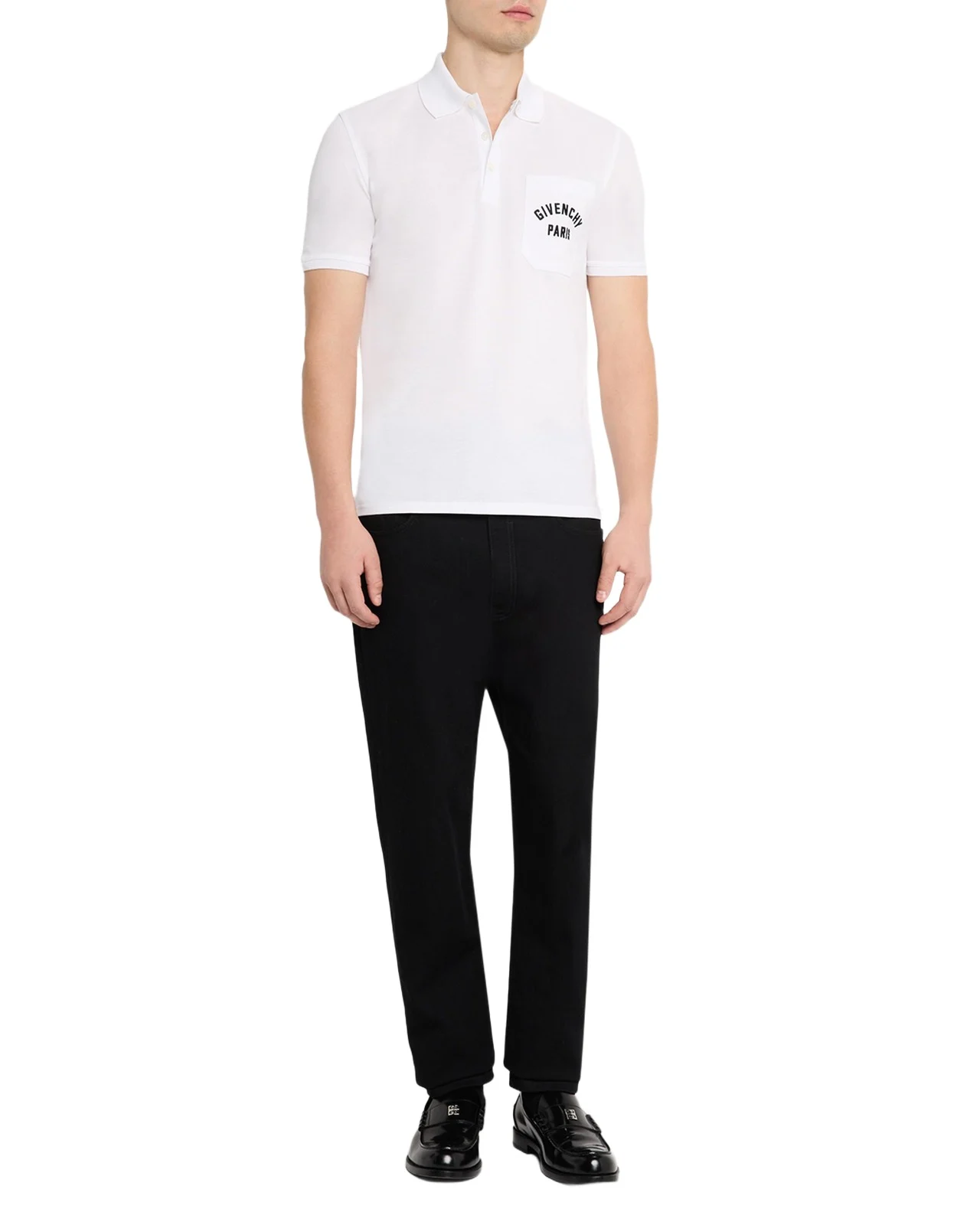 Men's Cotton Pique Polo Shirt with Logo Pocket Men's Cotton Pique Polo Shirt with Logo Pocket