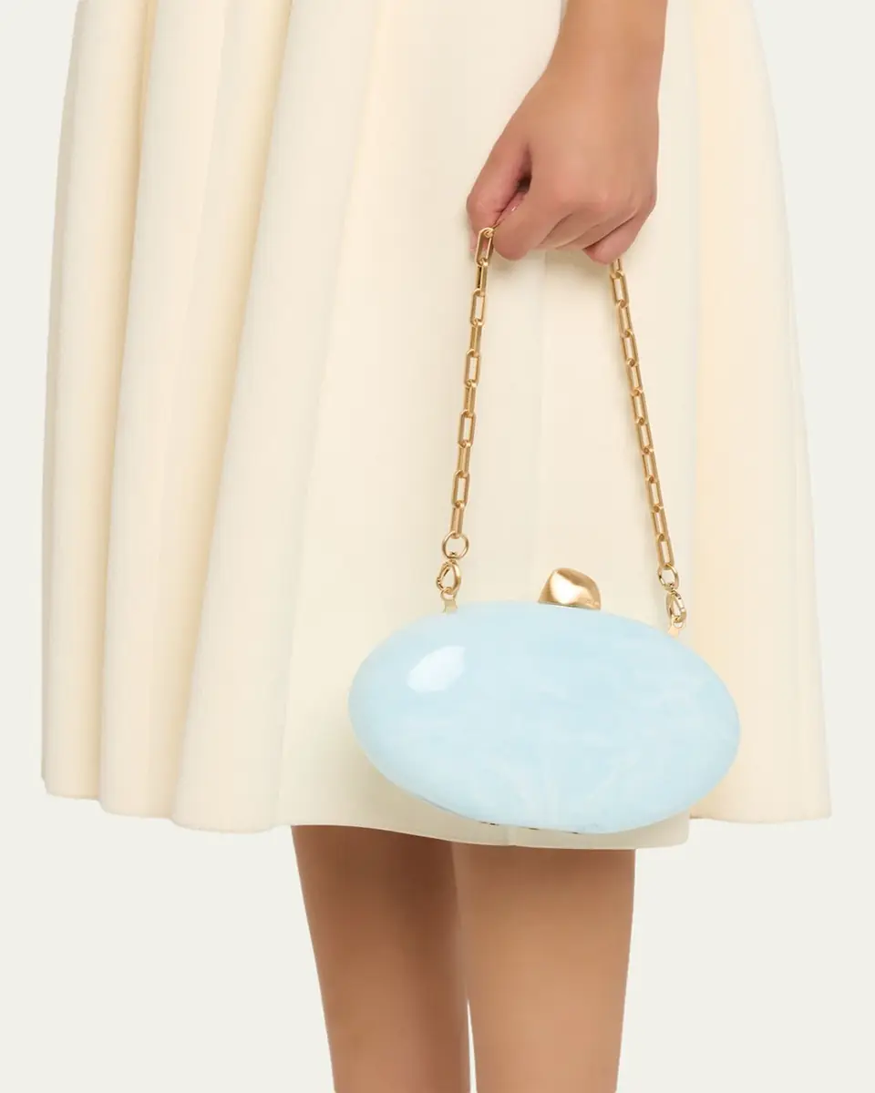 Cult Gaia Eviana Marbled Acrylic Clutch Bag | Thumbnail 2