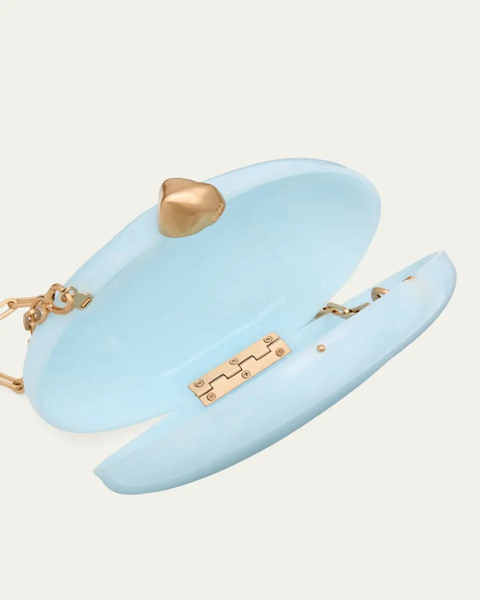 Cult Gaia Eviana Marbled Acrylic Clutch Bag | Thumbnail 4