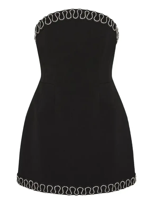 Nyx Bonded Crepe Strapless Mini Dress