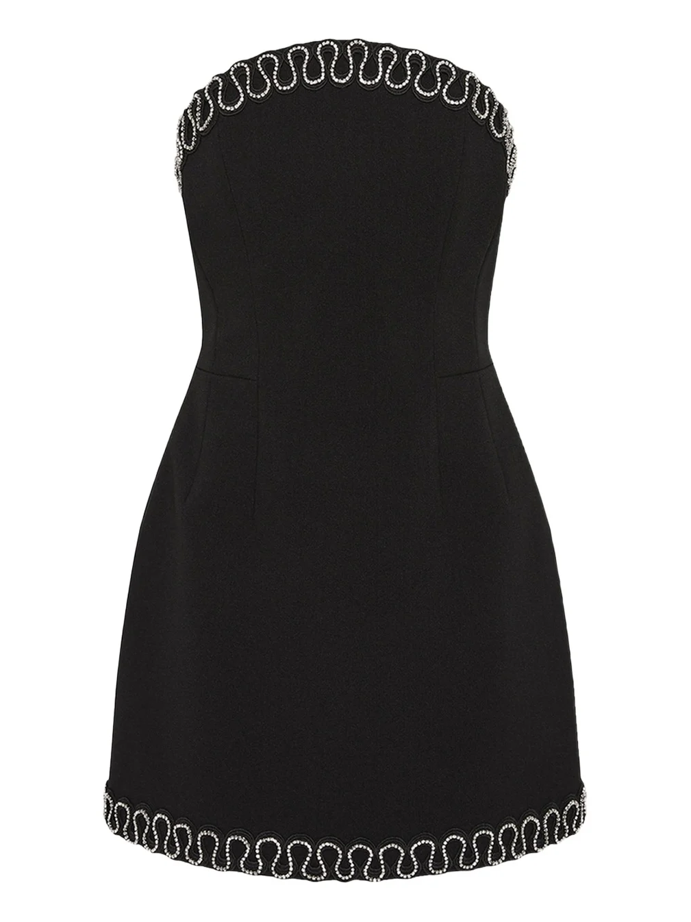 Rebecca Vallance Nyx Bonded Crepe Strapless Mini Dress