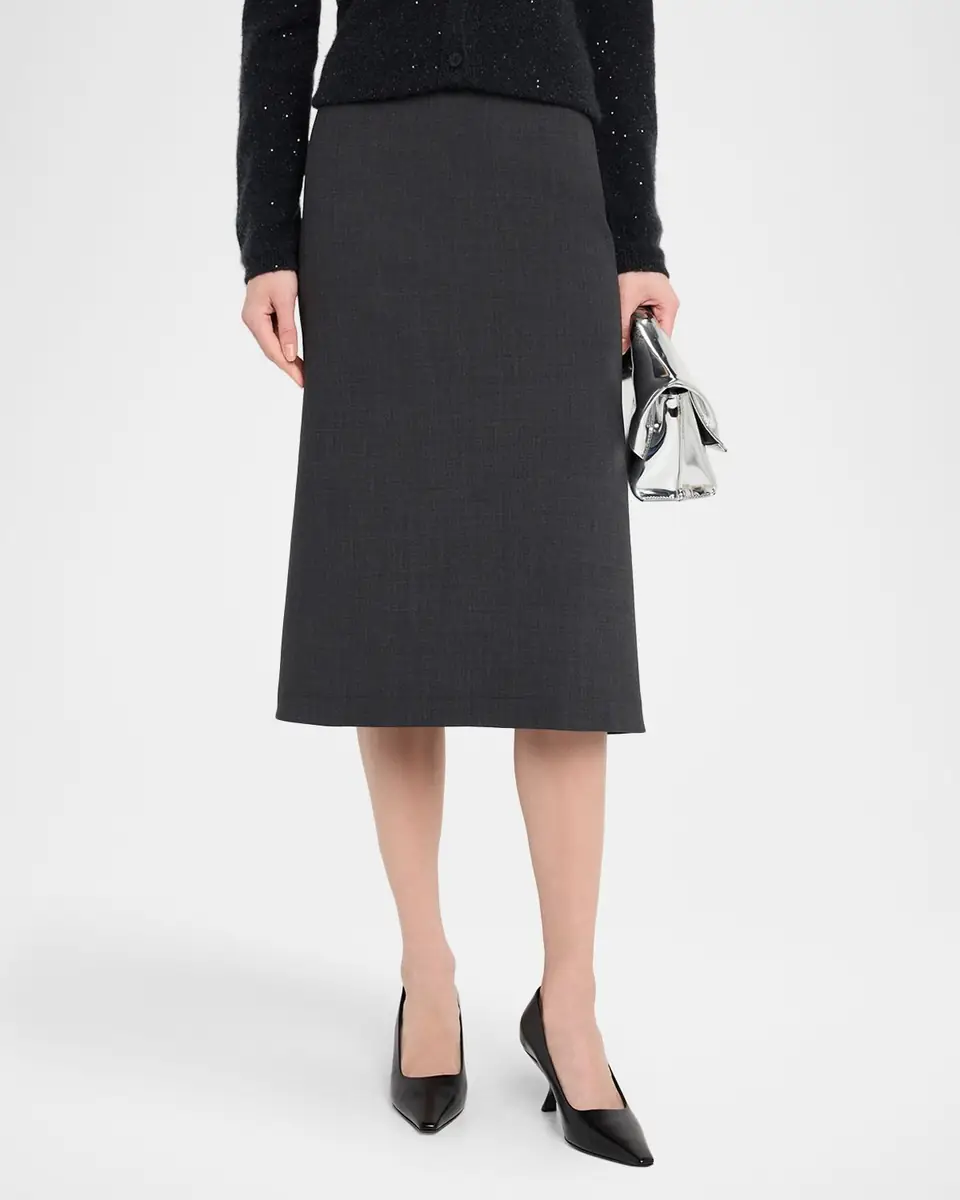 Fabiana Filippi Seamed A-Line Midi Skirt | Thumbnail 3 Fabiana Filippi Seamed A-Line Midi Skirt | Thumbnail 3