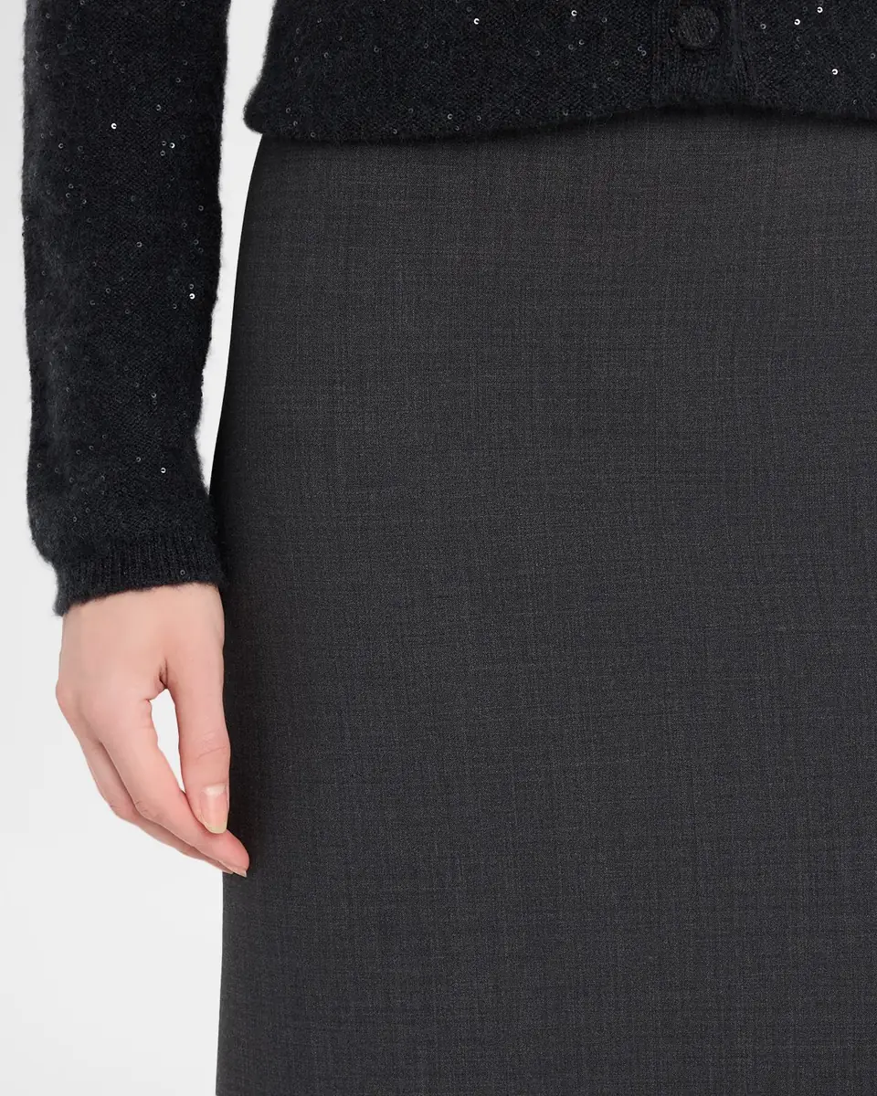 Fabiana Filippi Seamed A-Line Midi Skirt | Thumbnail 4 Fabiana Filippi Seamed A-Line Midi Skirt | Thumbnail 4