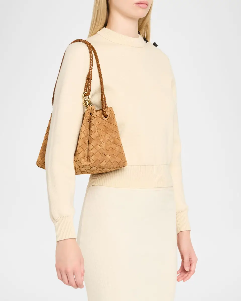 Bottega Veneta Parachute Suede Intrecciato Shoulder Bag | Thumbnail 2