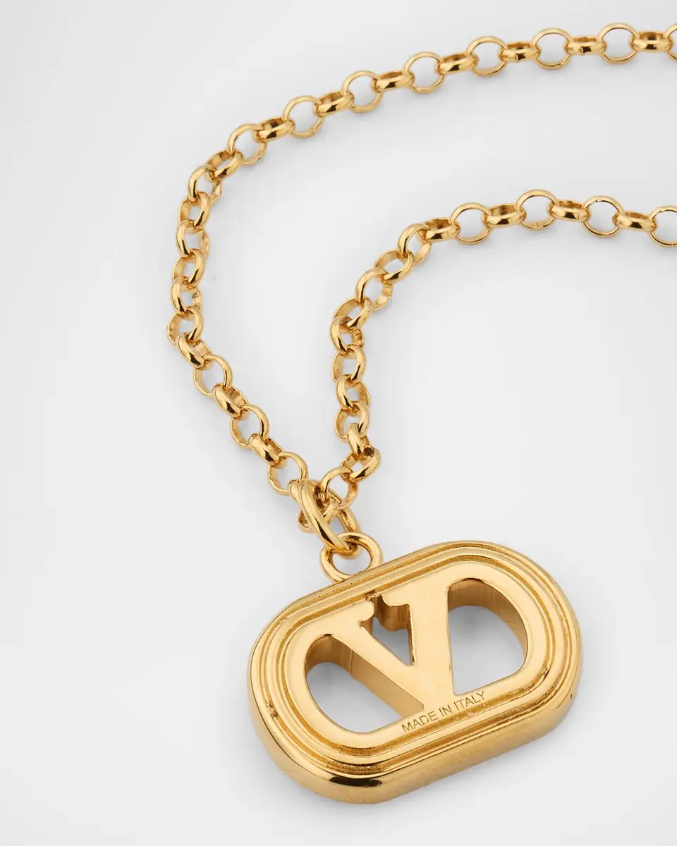 Valentino Garavani Ovalette Metal Necklace | Thumbnail 2