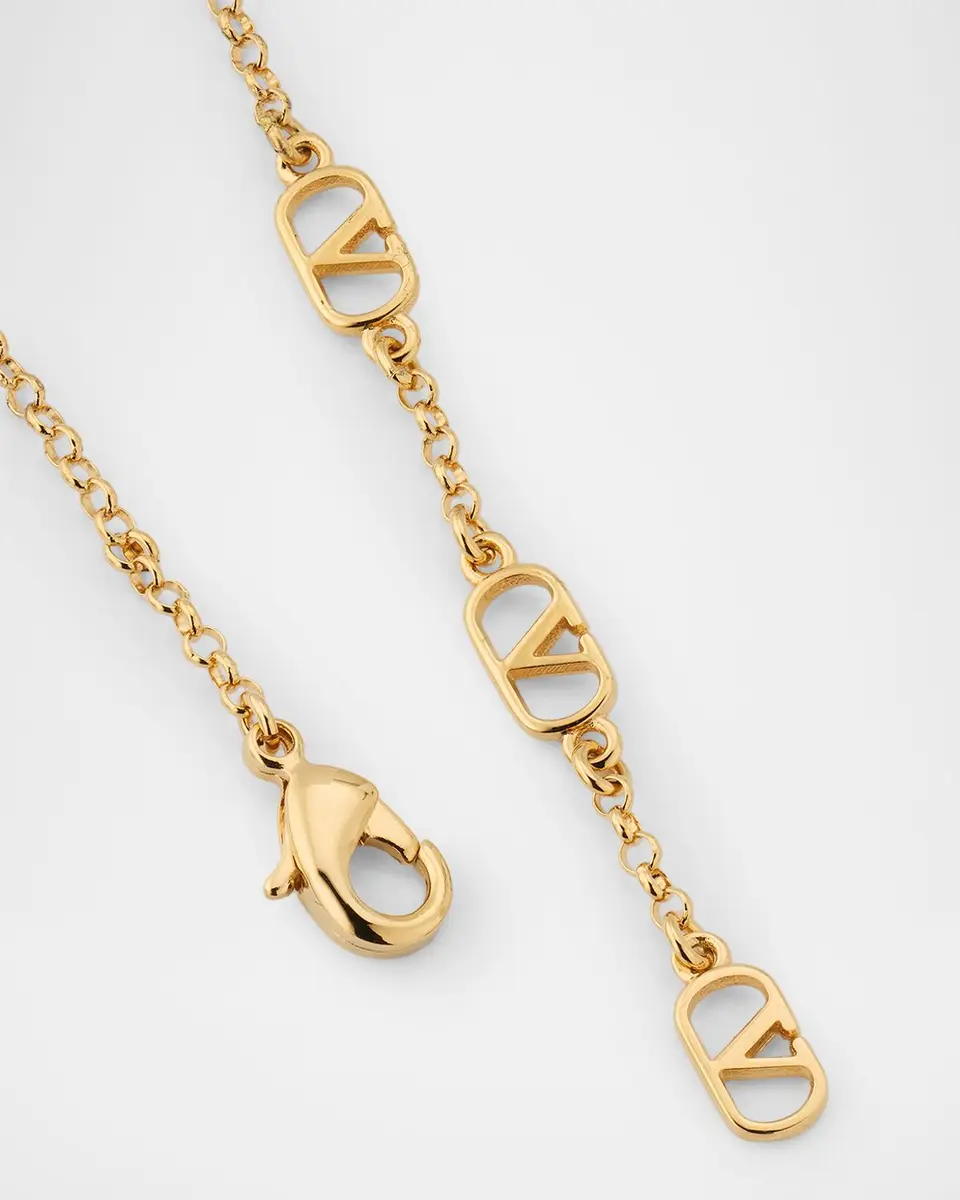 Valentino Garavani Ovalette Metal Necklace | Thumbnail 3
