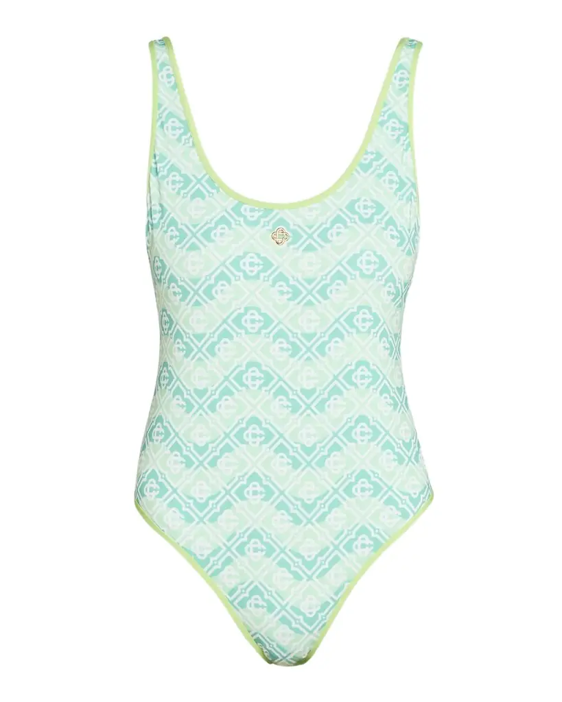 Wavy Monogram One-Piece Swimsuit