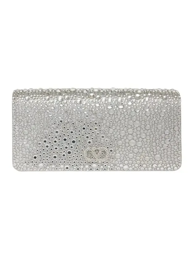 Crystal VLogo Clutch Bag