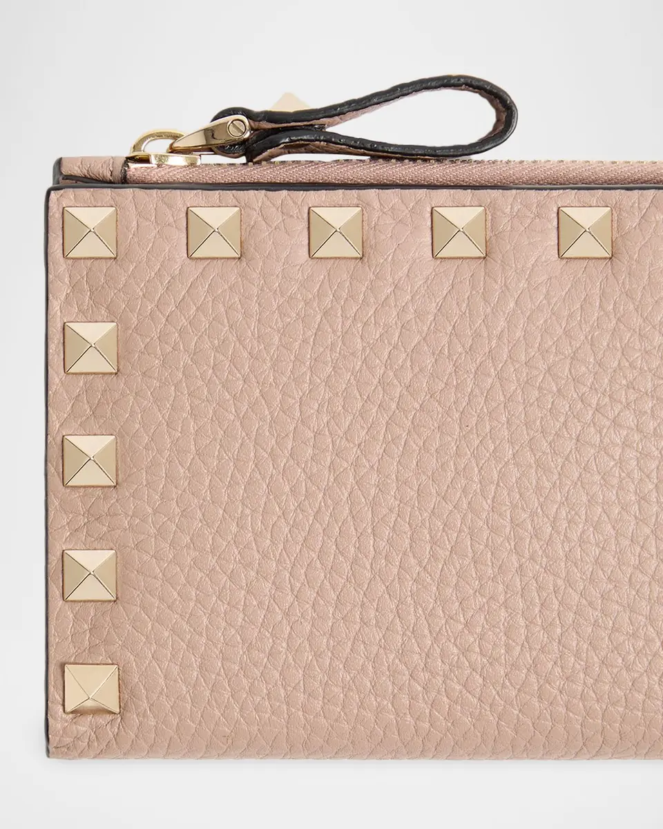 Valentino Garavani Rockstud Leather Card Holder/Coin Purse | Thumbnail 8