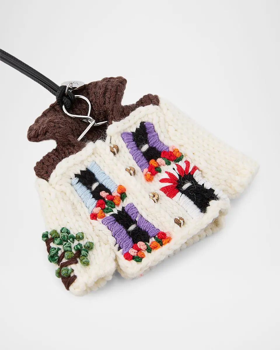 JW Anderson Houde Cardigan Knit Bag Charm | Thumbnail 4 JW Anderson Houde Cardigan Knit Bag Charm | Thumbnail 4