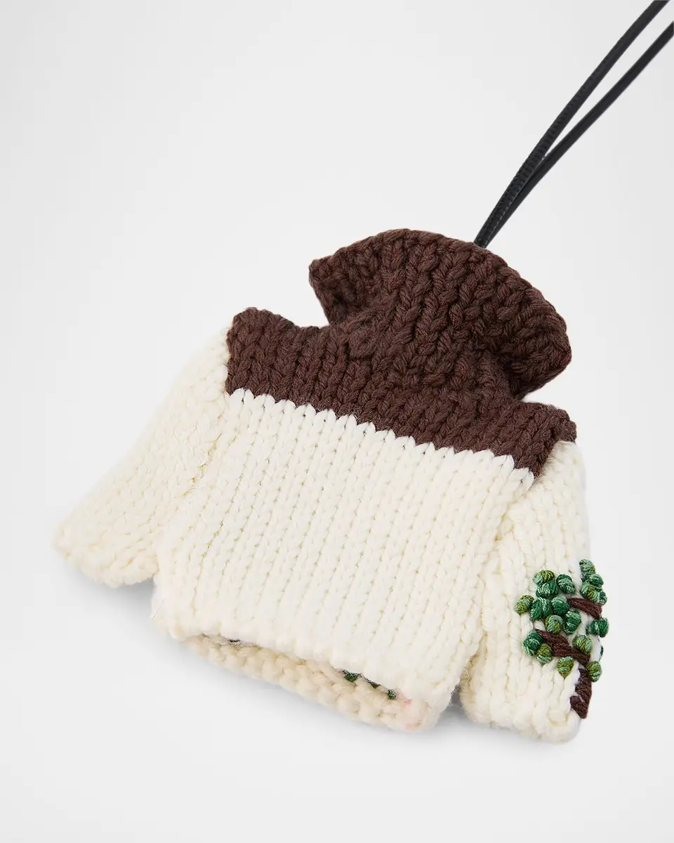 JW Anderson Houde Cardigan Knit Bag Charm | Thumbnail 5 JW Anderson Houde Cardigan Knit Bag Charm | Thumbnail 5