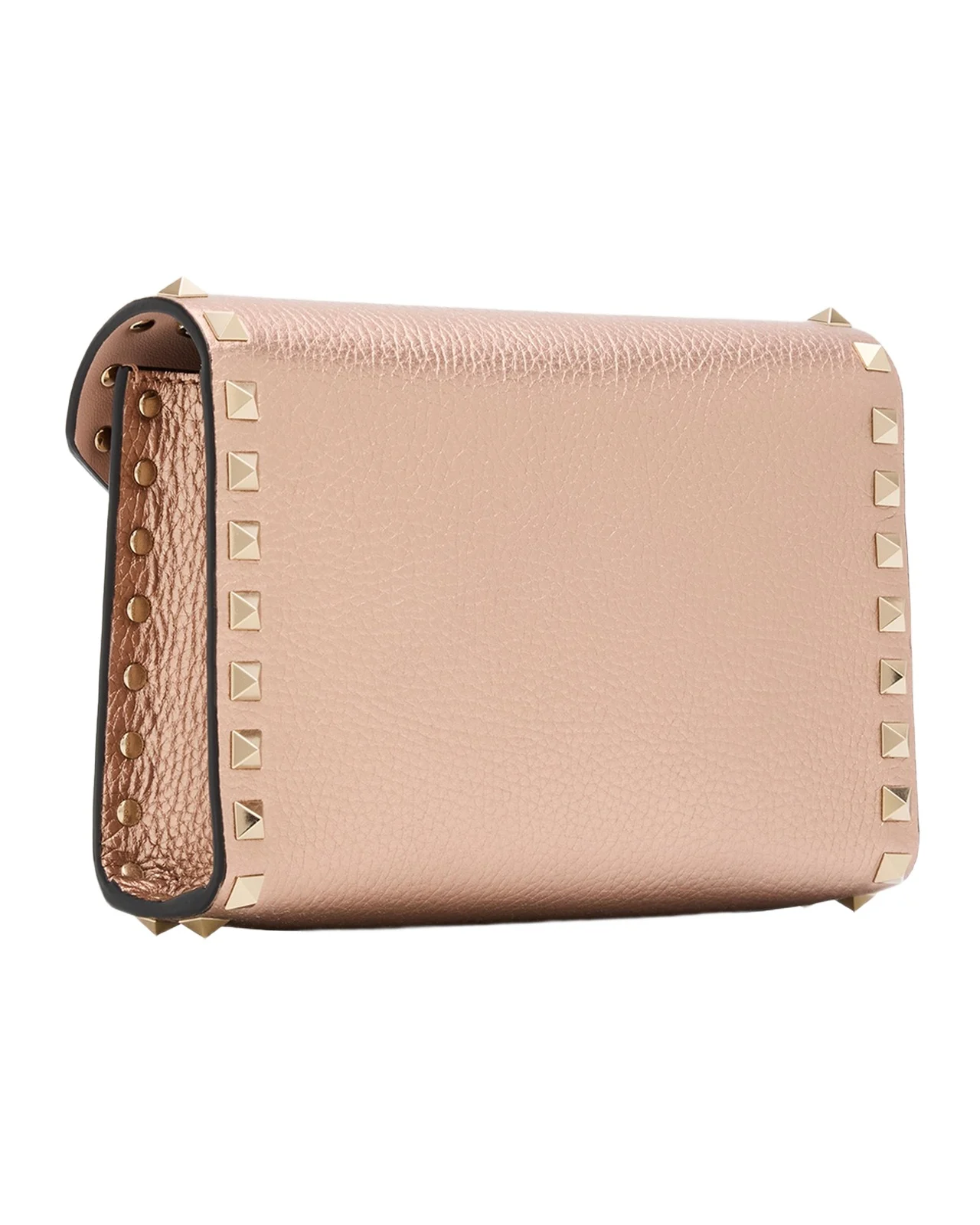 Rockstud Metallic Calfskin Leather Mini Clutch Bag Rockstud Metallic Calfskin Leather Mini Clutch Bag