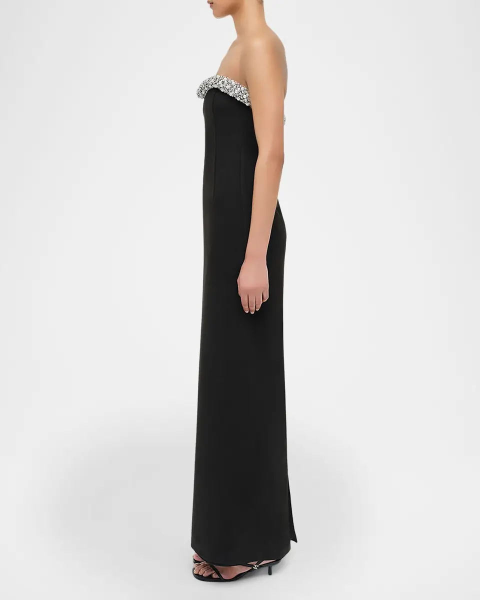 SIMKHAI Riona Strapless Crystal-Embellished Bustier Gown | Thumbnail 5 SIMKHAI Riona Strapless Crystal-Embellished Bustier Gown | Thumbnail 5