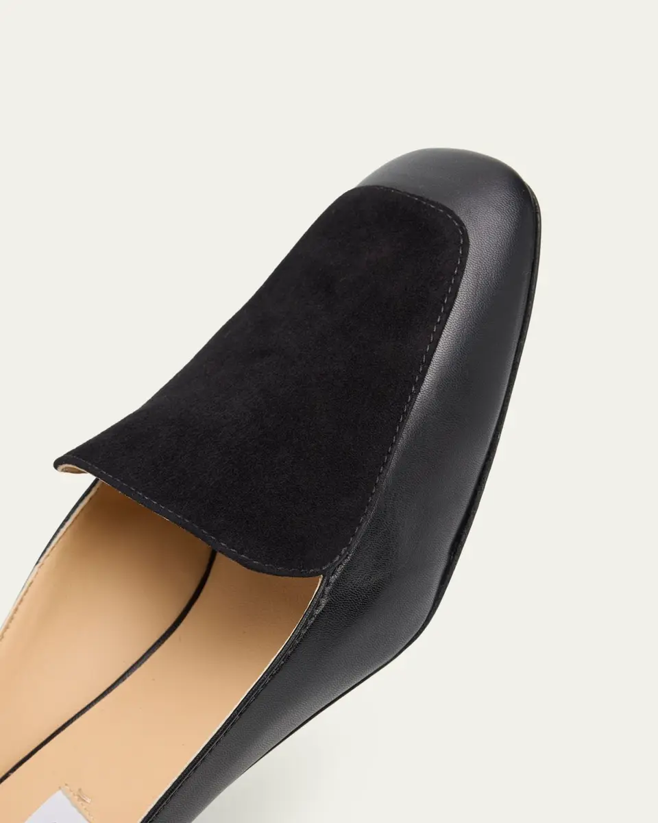 Gabriela Hearst Alena Mixed Leather Block-Heel Mules | Thumbnail 5 Gabriela Hearst Alena Mixed Leather Block-Heel Mules | Thumbnail 5