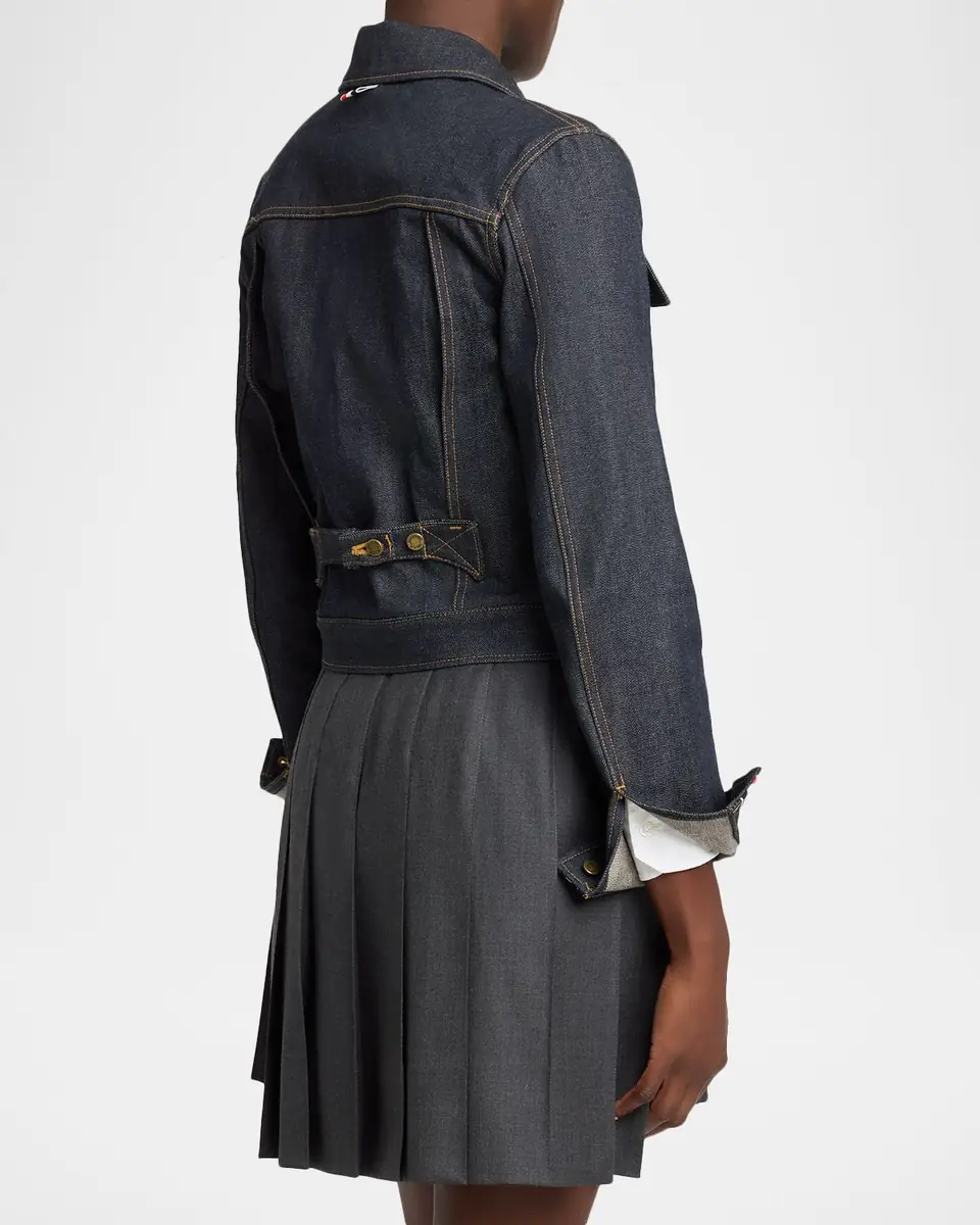 Thom Browne Shrunken Denim Jacket | Thumbnail 2