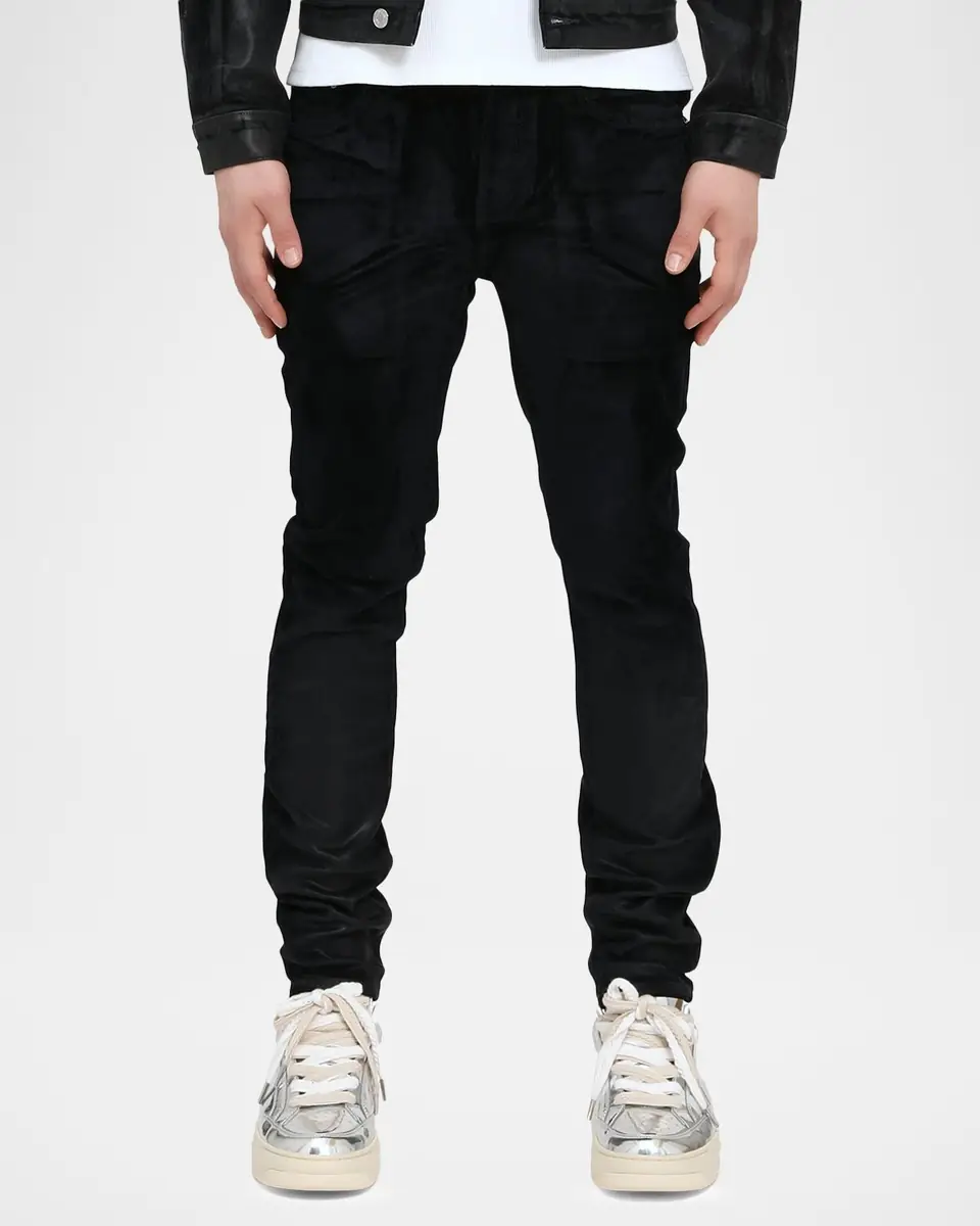 PURPLE Men's Skinny Flock Dipped Jeans | Thumbnail 2 PURPLE Men's Skinny Flock Dipped Jeans | Thumbnail 2