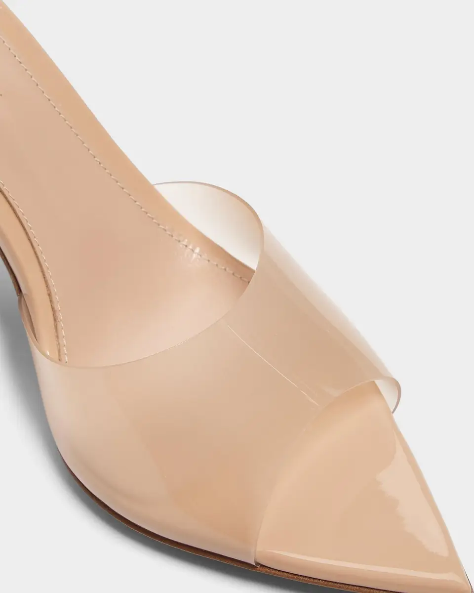 Gianvito Rossi Elle Transparent Mule Sandals | Thumbnail 4