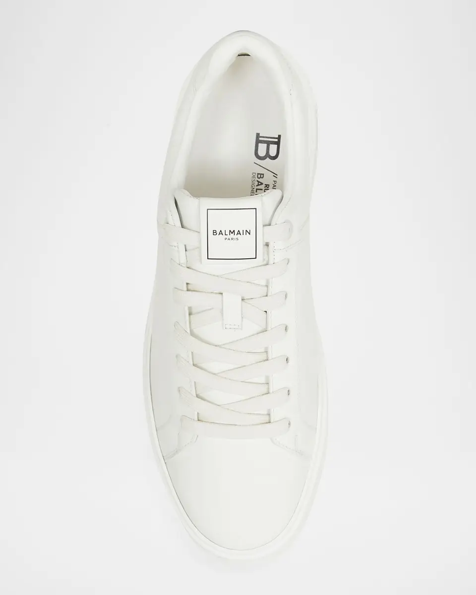 Balmain Men's B-Court Leather Low-Top Sneakers | Thumbnail 14 Balmain Men's B-Court Leather Low-Top Sneakers | Thumbnail 14