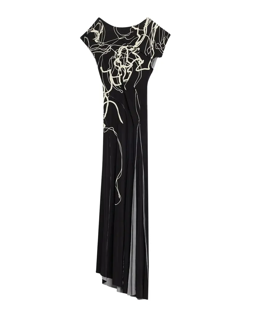 Jason Wu Collection Bicolor Scribble-Print Gown | Image 1 Jason Wu Collection Bicolor Scribble-Print Gown | Image 1