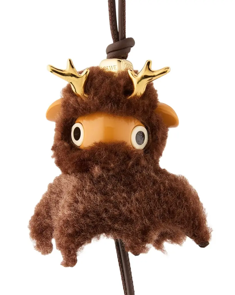 Loewe Fawnie Deer Bag Charm in Acetate & Shearling | Image 1 Loewe Fawnie Deer Bag Charm in Acetate & Shearling | Image 1
