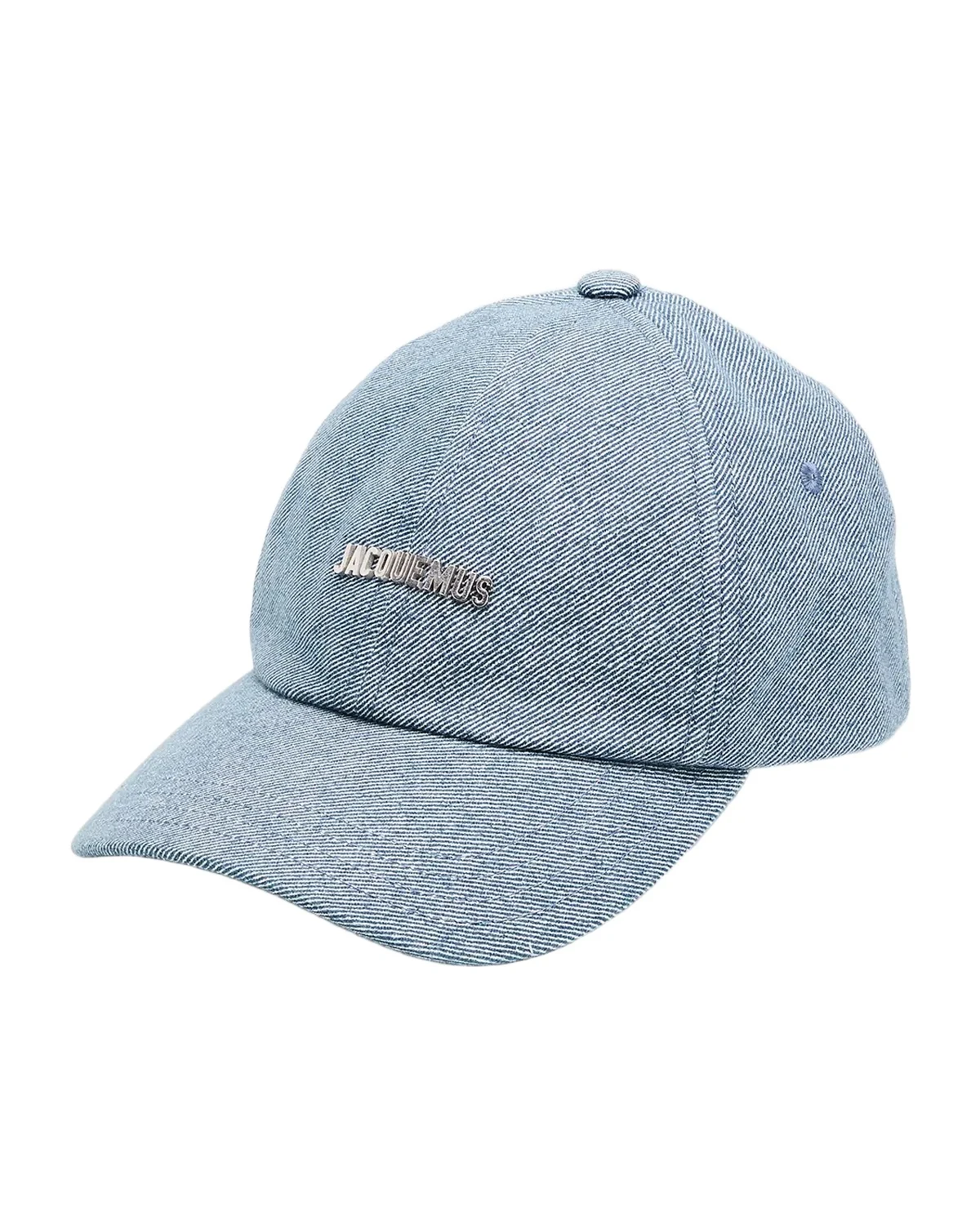 Jacquemus Men's The Gadjo Metal-Logo Denim Six-Panel Baseball Cap