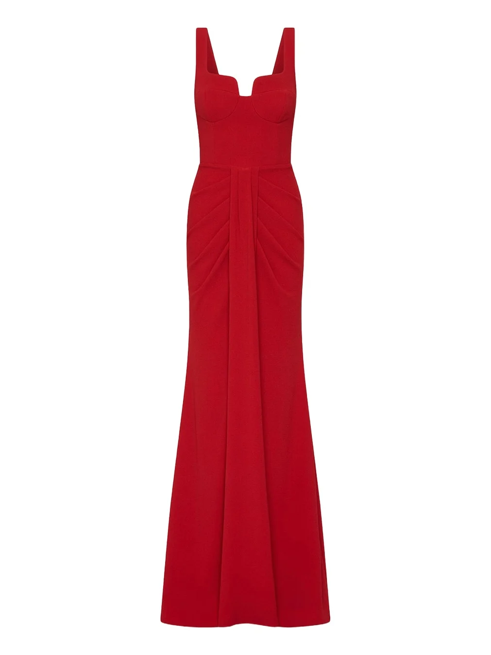 Zarya Sleeveless Draped Mermaid Gown