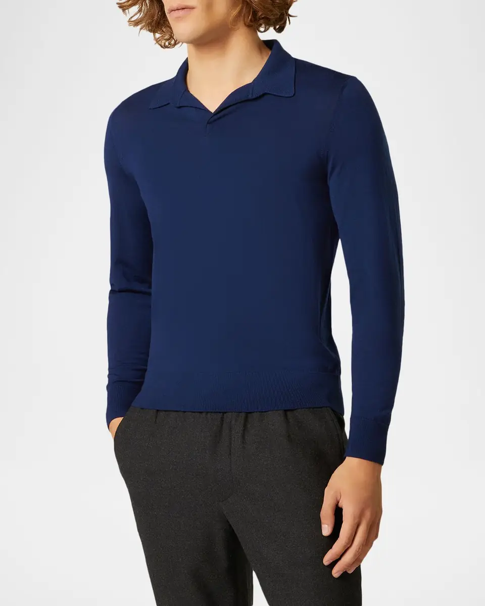Sease Men's Johnny Wool Collared Pullover | Thumbnail 2