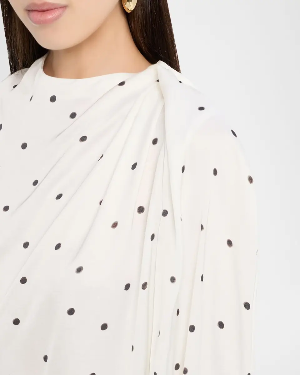 A.L.C. Blaire Polka-Dot Satin Blouse | Thumbnail 4 A.L.C. Blaire Polka-Dot Satin Blouse | Thumbnail 4