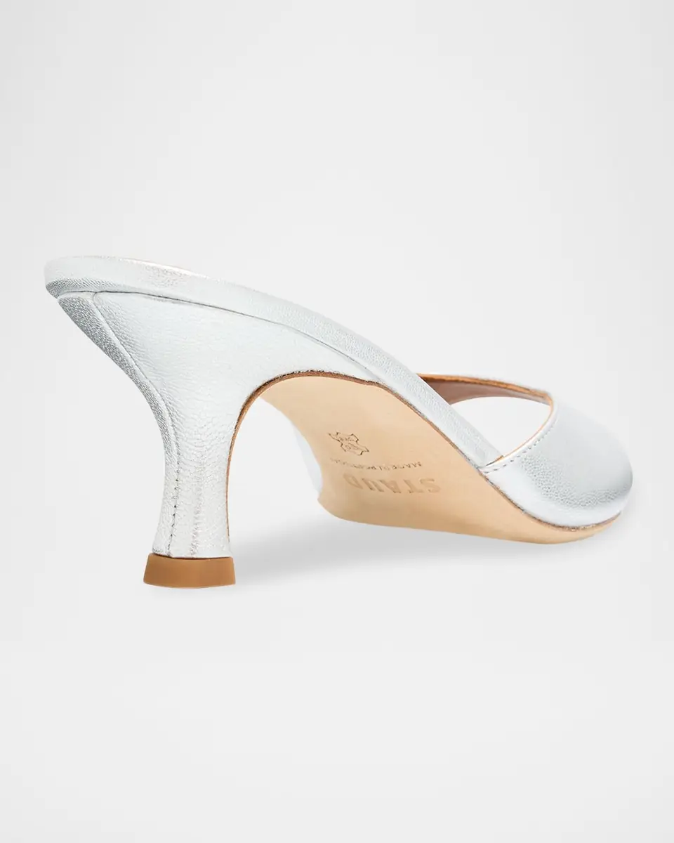 STAUD Brigitte Metallic Leather Kitten-Heel Mules | Thumbnail 5 STAUD Brigitte Metallic Leather Kitten-Heel Mules | Thumbnail 5