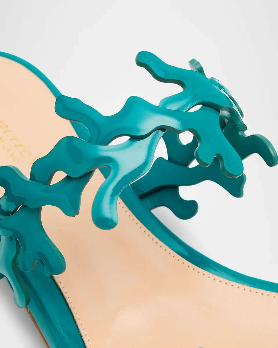 Gianvito Rossi Patent Leather Dual-Strap Flat Sandals | Thumbnail 4 Gianvito Rossi Patent Leather Dual-Strap Flat Sandals | Thumbnail 4
