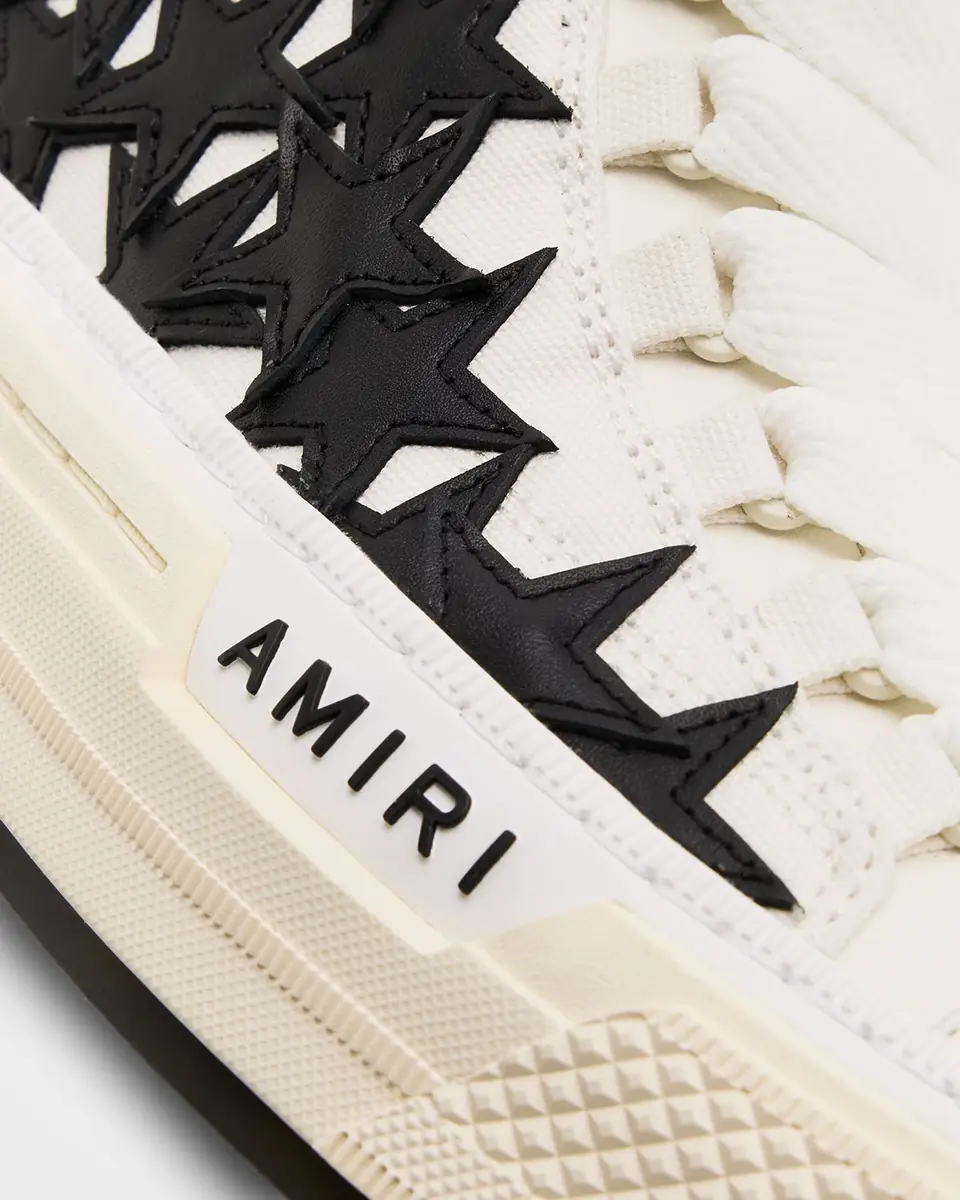 Amiri Men's Stars Court Hi Canvas & Leather High-Top Sneakers | Thumbnail 2