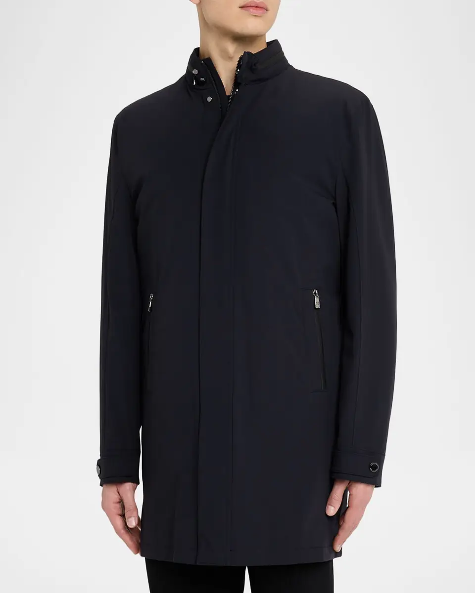 CORNELIANI Men's Caban Nylon Coat | Thumbnail 3 CORNELIANI Men's Caban Nylon Coat | Thumbnail 3