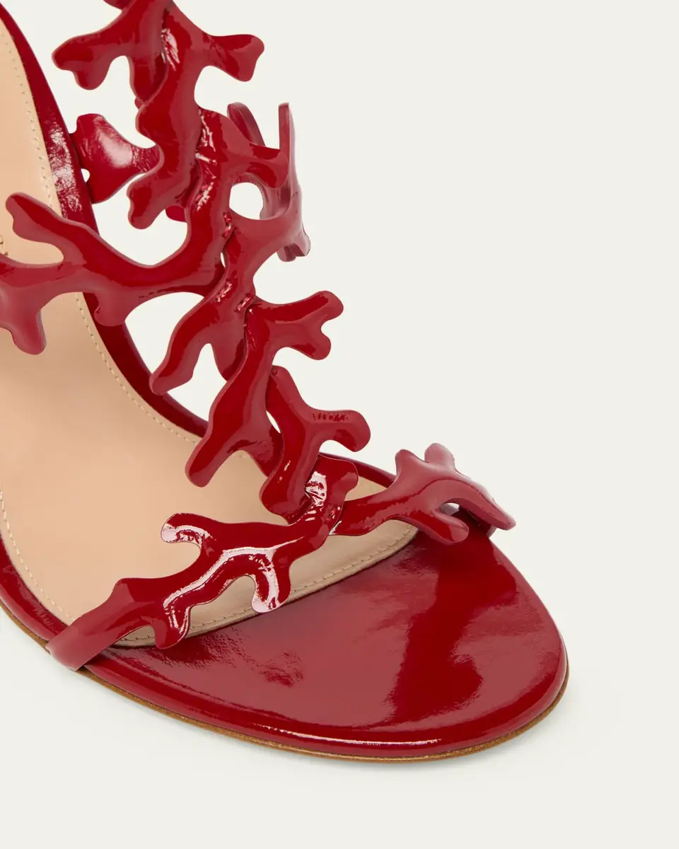 Gianvito Rossi 95mm Ocean Patent Leather Sandals | Thumbnail 3