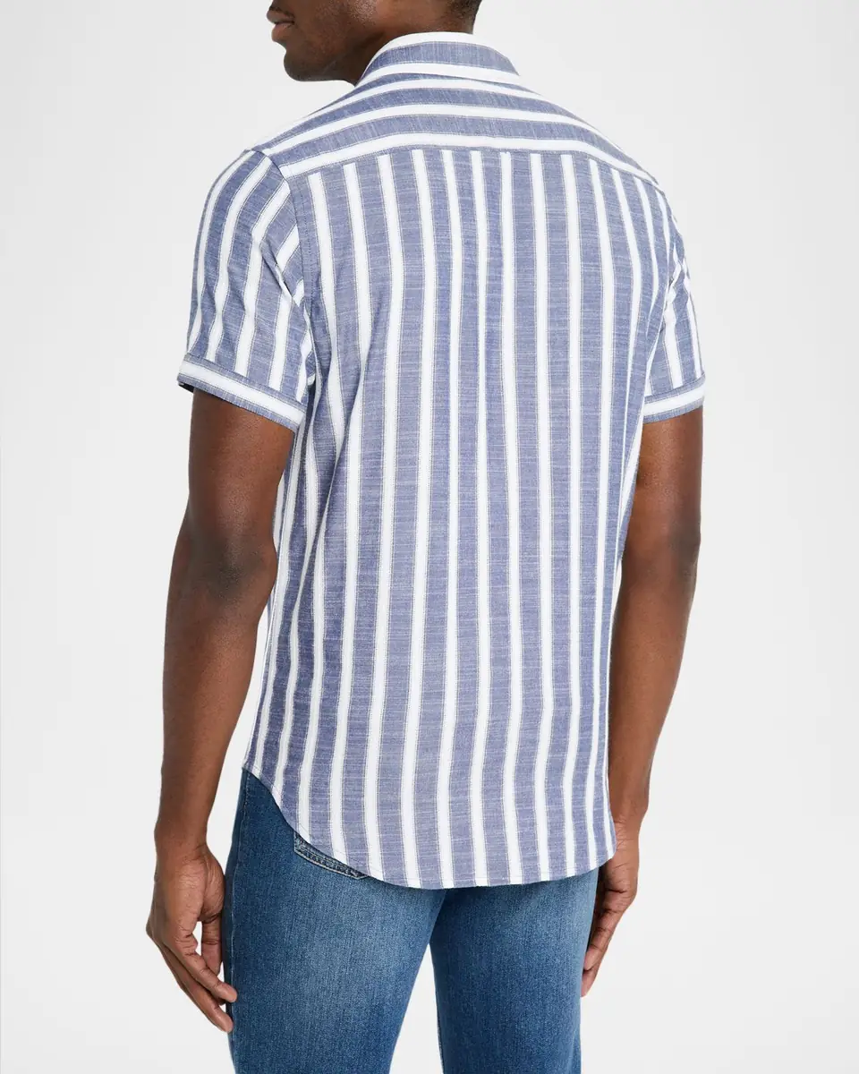 Robert Graham Men's Preston Stripe Short-Sleeve Shirt | Thumbnail 2 Robert Graham Men's Preston Stripe Short-Sleeve Shirt | Thumbnail 2