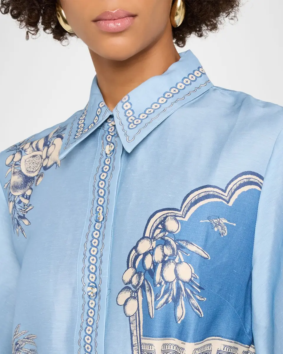 ALÉMAIS Villa Romantica Mini Shirtdress | Thumbnail 5 ALÉMAIS Villa Romantica Mini Shirtdress | Thumbnail 5