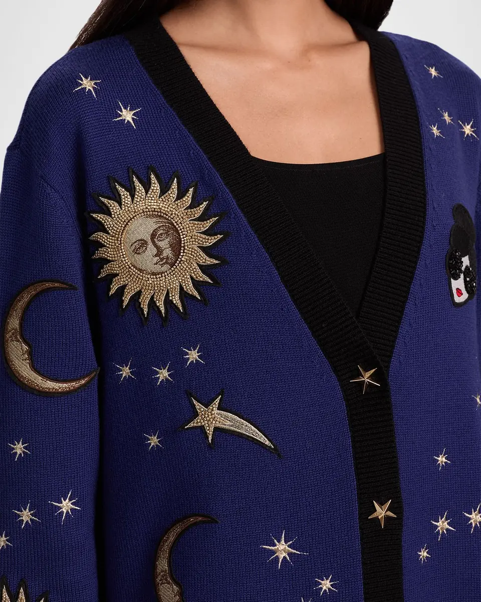 Alice + Olivia Bradford Celestial StaceFace Cardigan | Thumbnail 4