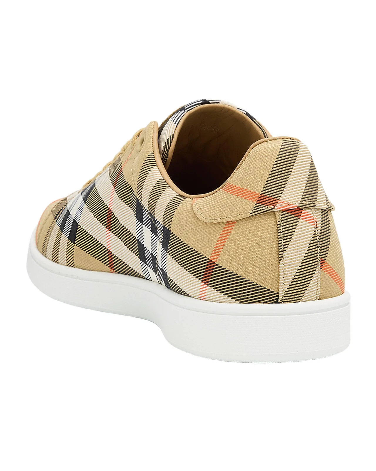 Men's Check Set Nylon Blend Low-Top Sneakers