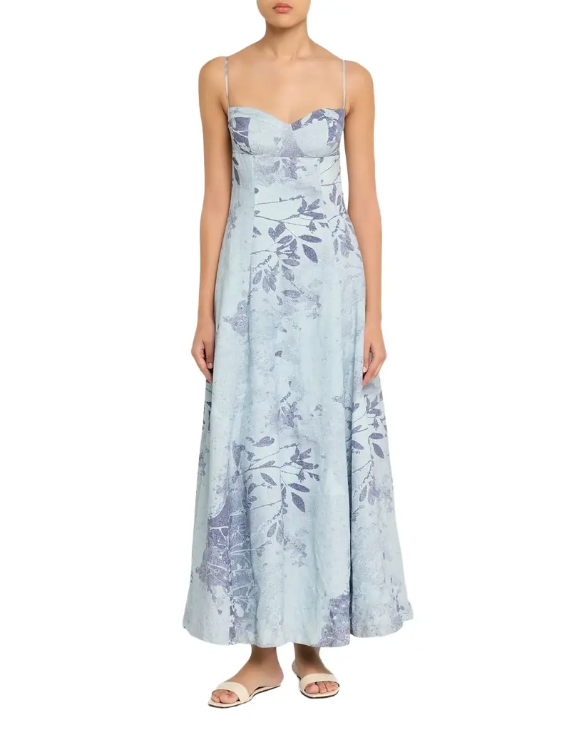 SIMKHAI Rudie Floral Bustier Maxi Dress | Image 1 SIMKHAI Rudie Floral Bustier Maxi Dress | Image 1